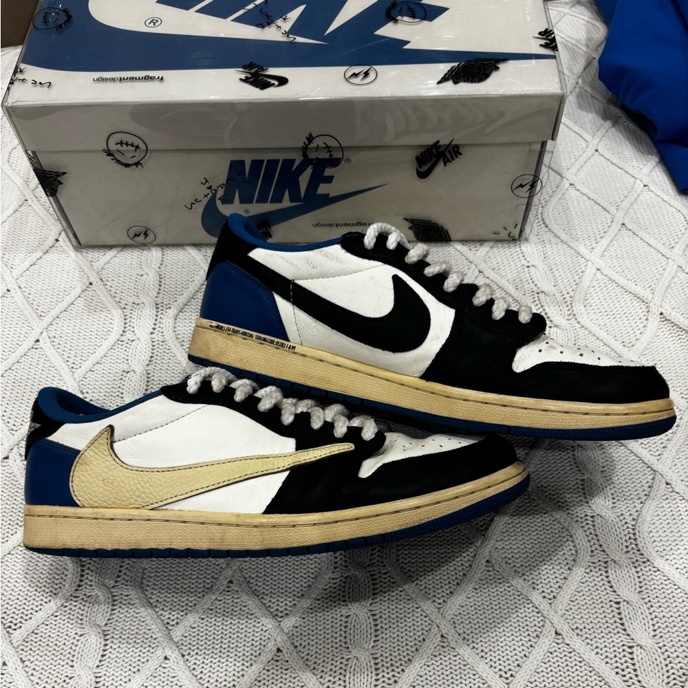 Jordan retro one low OG fragment x Travis Scott